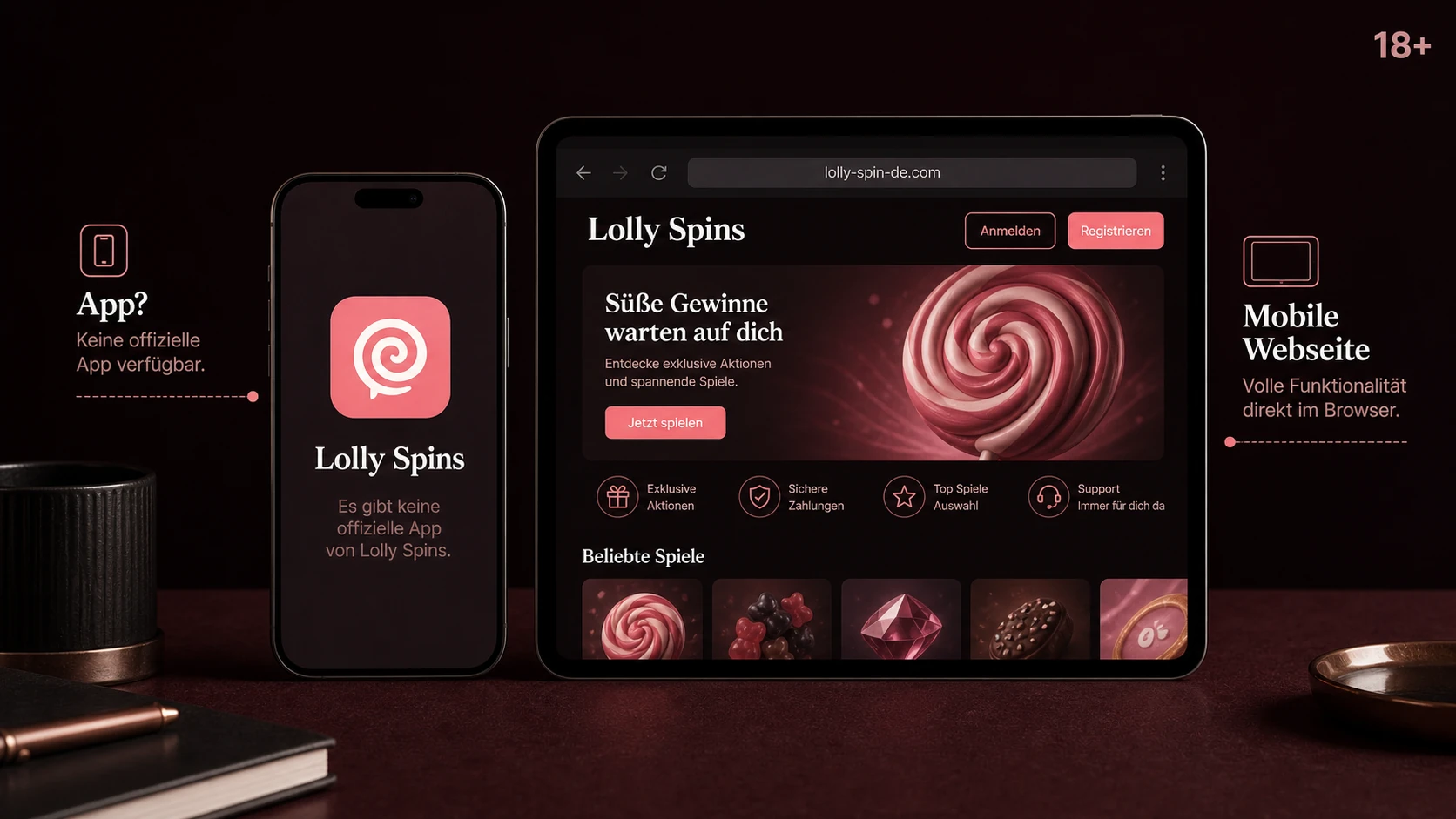 Gibt es eine Lolly Spins App?
