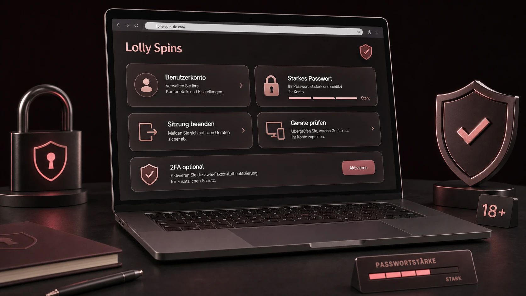 Lolly Spins Benutzerkonto sicher verwalten