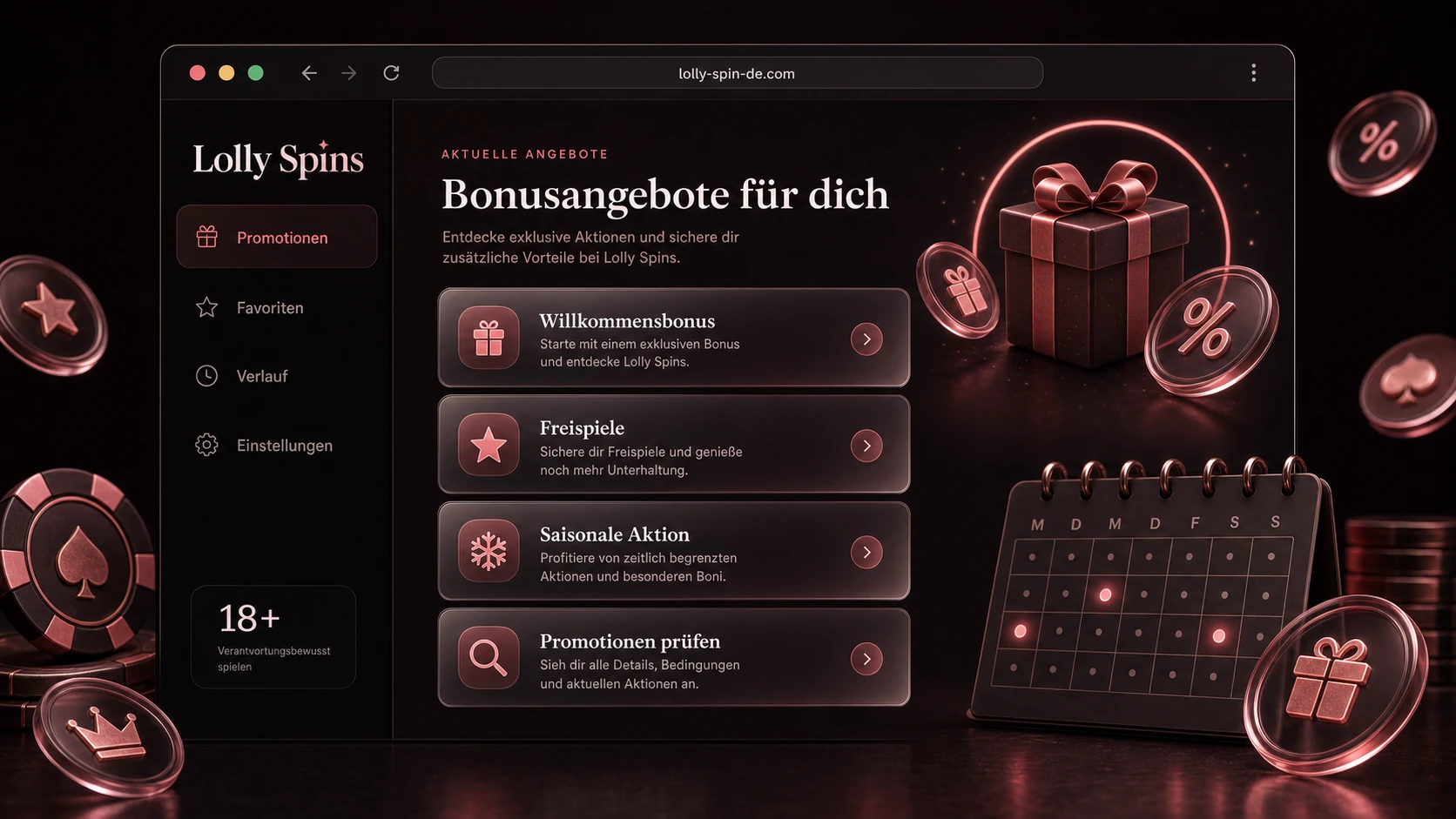 Lolly Spins Bonus für neue und bestehende Spieler