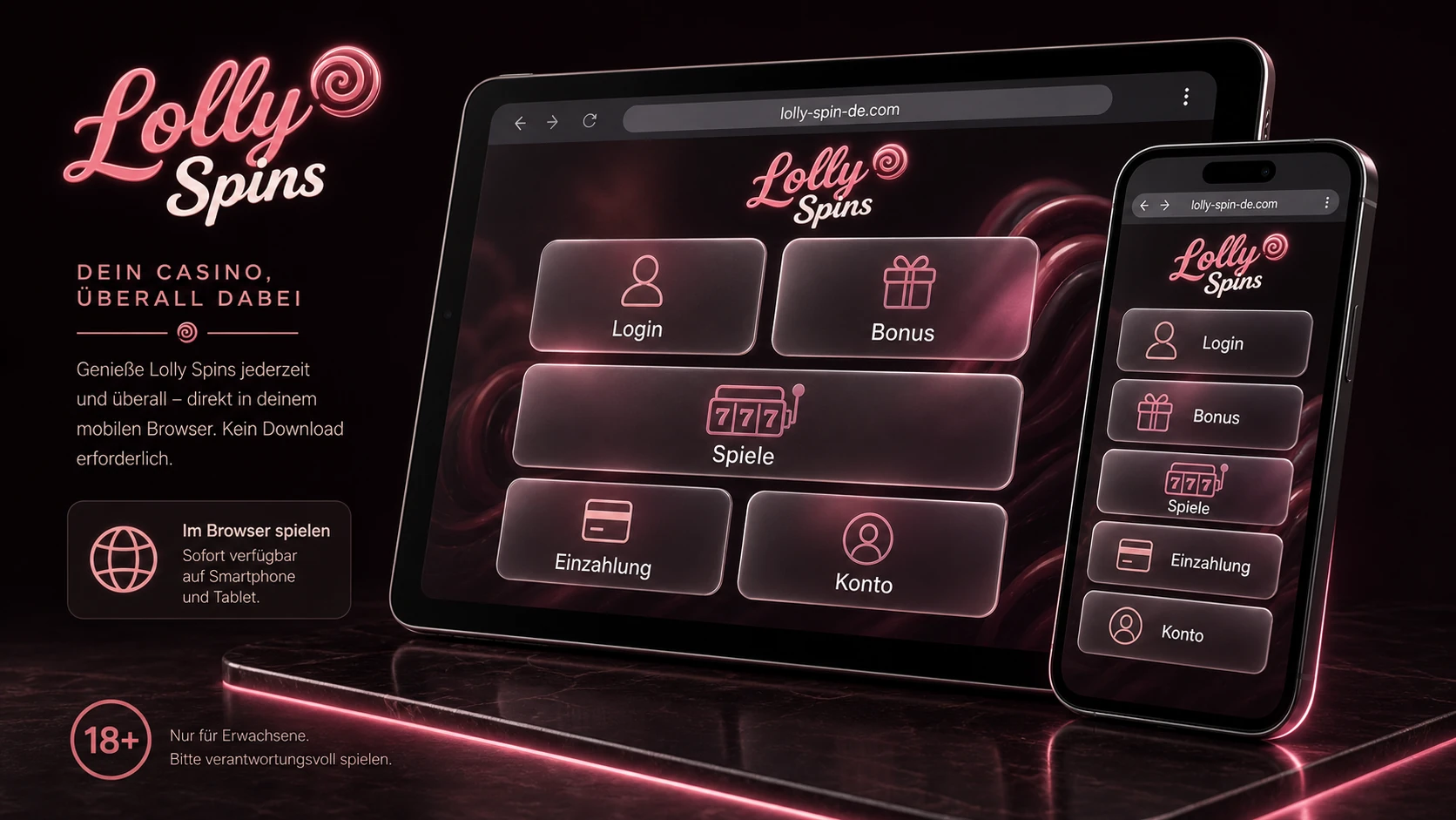 Lolly Spins App und mobiles Casino